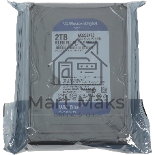 Жесткий диск HDD WD Blue 2Tb 5400rpm SATA 64Mb 3.5