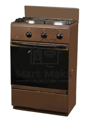 Плита газовая Flama CG 3202 B коричневый, конфорок 2 шт, духовка 30 л, 50 см x 85 см x 35 см