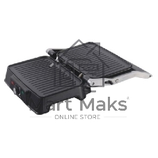 Гриль-пресс электрический Endever Grillmaster 220, серебристый/черный