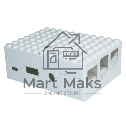Корпус RA181 белый для микрокомпьютера Raspberry Pi 3 ACD White ABS Plastic Building Block case for Raspberry Pi 3