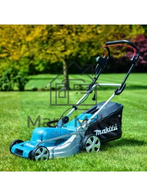 Газонокосилка Makita ELM4121 1600Вт,41см,7уровн,20\75мм,50л,14.5кг,кор,сталь,2Cut,инд заполнения,мульчирование
