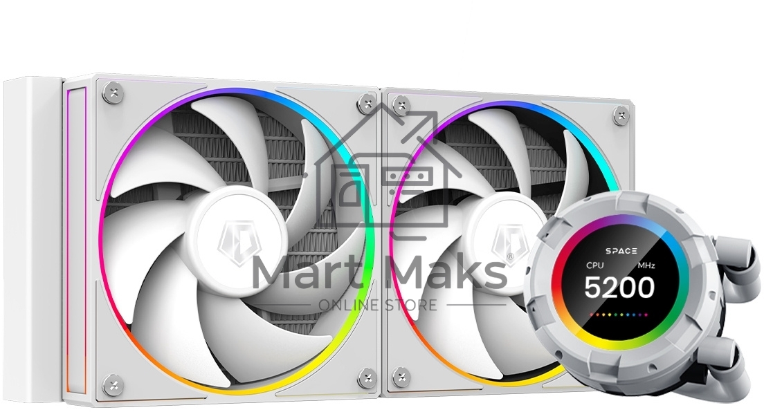 Система водяного охлаждения ID-Cooling SL240 белый 120мм алюминий+медь 2000rpm 30db 4-pin 300W