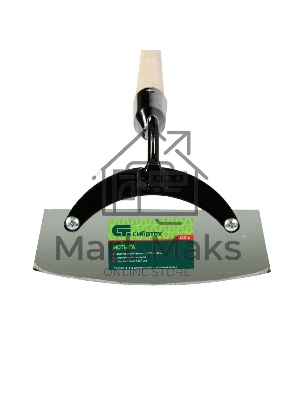 Мотыга стальная, 170х60х1300 мм, деревянный черенок