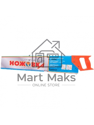 Ножовка по дереву, 600 мм, шаг зубьев 12 мм, пластиковая рукоятка (Ижевск) Россия