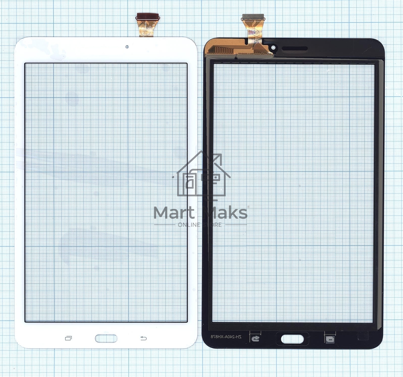 Сенсорное стекло (тачскрин) для Samsung Galaxy Tab E 8.0 SM-T377, белое