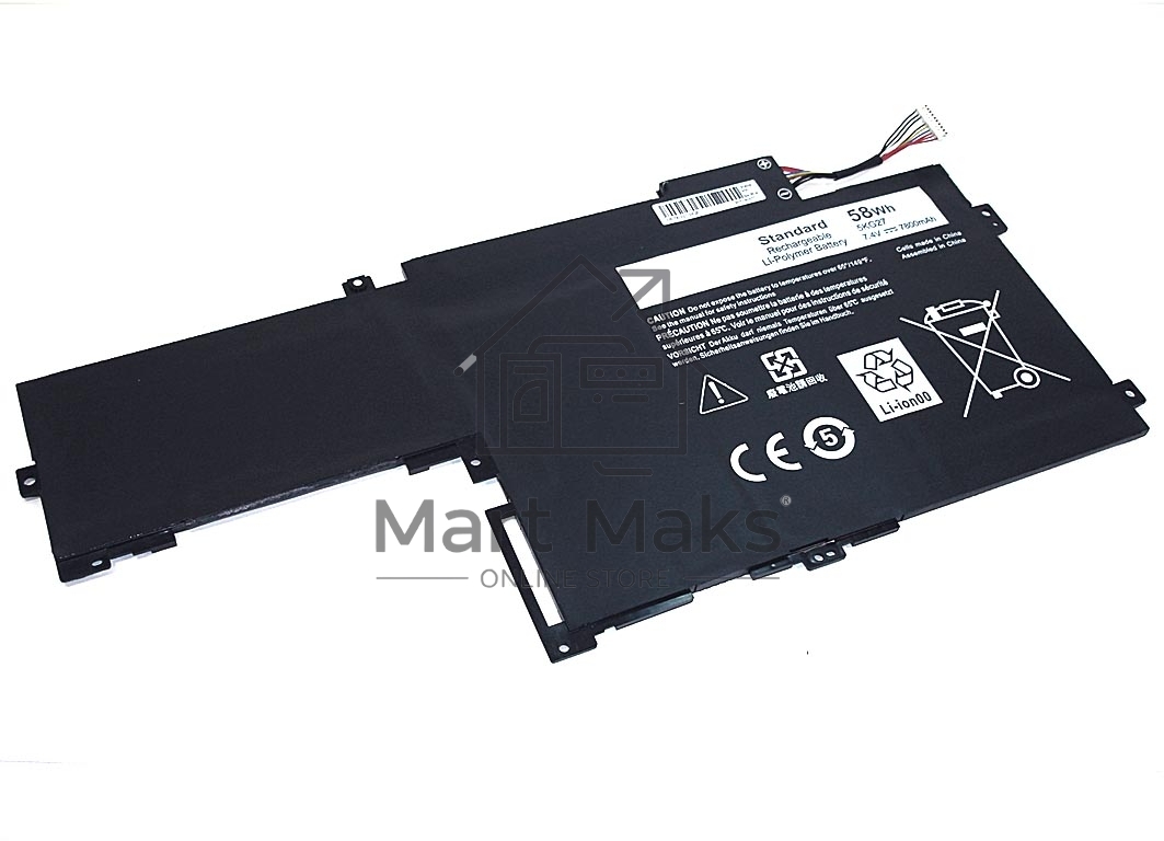 Аккумуляторная батарея для ноутбука Dell Inspiron 14-7437 7.4V 58Wh черный OEM