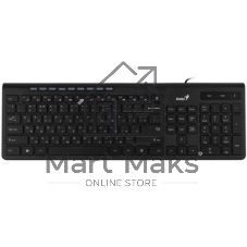 Клавиатура проводная Genius SlimStar 230II 31310048402, USB, черный