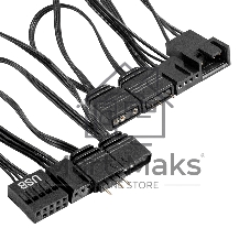 Комплект водяного охлаждения ExeGate DigitalFreezer-240.PWM.ARGB.Black (3 PIN 5V ADDRESSABLE RGB подсветка, LGA1954/1851/1700/1200/115x/2066/2011/AM5/AM4, TDP 260W, 2x Fan 120mm 4pin PWM 600-1800RPM Hydro bearing, помпа 3pin 2700RPM, макс. шум 37db, с термопастой, на винтах, черный, RET)