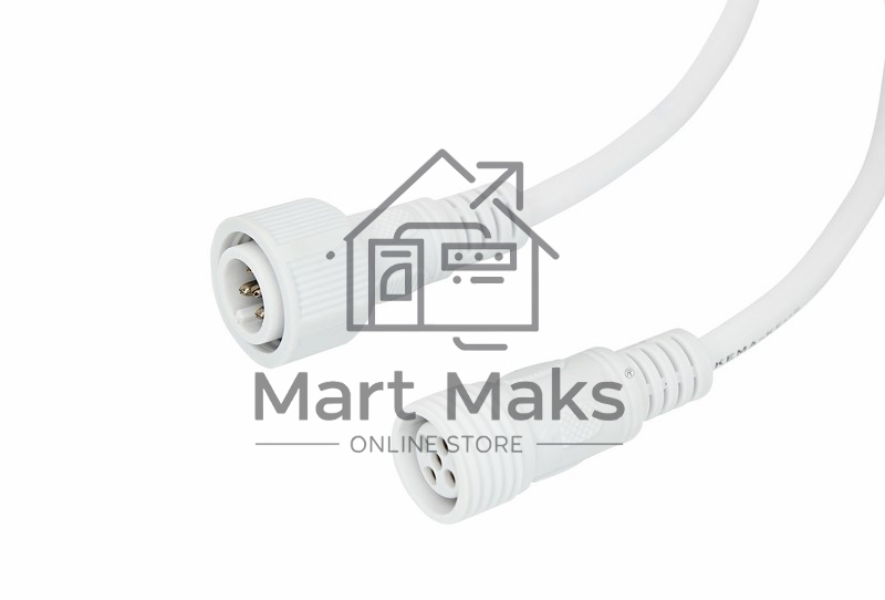 Соединительный кабель (5pin) герметичный (IP67) 5х0.5мм² белый Rexant
