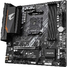 Материнская плата Gigabyte B550M AORUS ELITE, AM4, AMD B550, 4xDDR4, 4xSATA, 2xM.2, 1xPCI-E 4.0 x16, 1xPCI-E 3.0 x4, 1xPCI-E x1, 1xHDMI, 1xDVI-D, 1x 1Gb LAN, 4xUSB-A 2.0, 4xUSB-A 3.2 Gen 1, 3x3.5 мм, 7.1, Micro-ATX