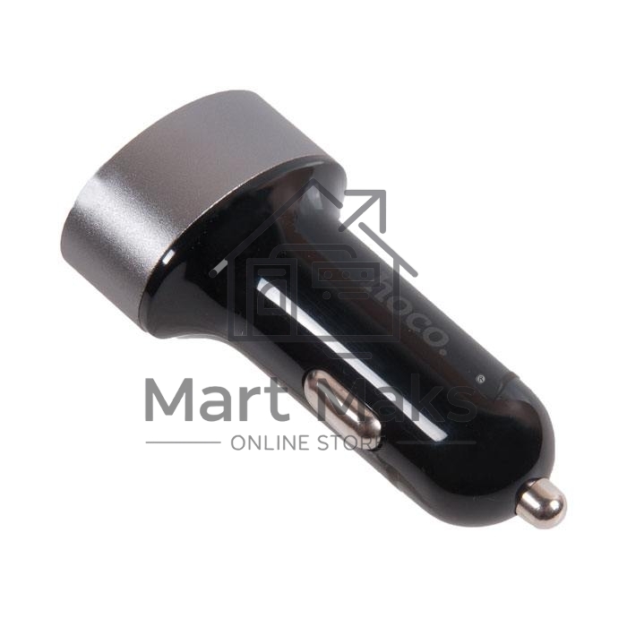 Авто ЗУ + LED дисплей/HOCO HC-76605 Z26/2 USB/Выход: 10.5W/черный