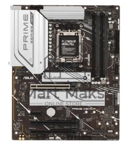 Материнская плата ASUS PRIME X670-P, AM5, AMD X670, 4xDDR5, 6xSATA, 3xM.2, 1xPCI-E 4.0 x16, 2xPCI-E 4.0 x4, 1xPCI-E x1, 1xHDMI, 1xDP, 1x 2.5Gb LAN, 2xUSB-A 2.0, 3xUSB-A 3.2 Gen 1, 3xUSB-A 3.2 Gen 2, 1xUSB-C 3.2 Gen 2x2, 3x3.5 мм, 7.1, ATX.