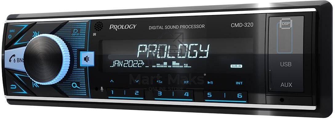 Автомагнитола Prology CMD-320 1DIN 4x55Вт