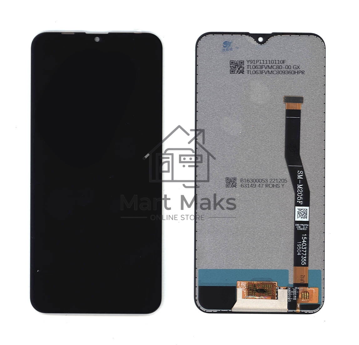 Дисплей для Samsung Galaxy M20 SM-M205 в сборе с тачскрином (TFT) черный