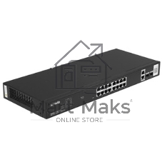 Коммутатор управляемый PoE Tenda TEG2220P-16-250W, 18 портов, 18x1 Гбит/с, SFP 2x1 Гбит/с, PoE 16x30Вт (до 230Вт)
