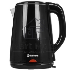 Чайник Sakura SA-2150BK 1.8 л, двойной корпус,черн д