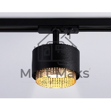 Трековый однофазный светильник Ambrella light GL5381 BK/GD черный/золото GX53 max 12W D95*130
