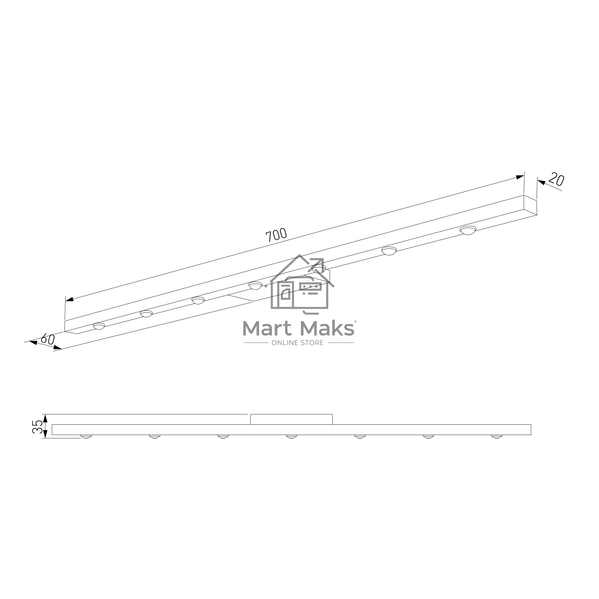 40162/LED / Светильник настенный светодиодный Artline латунь