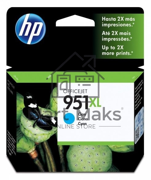 Картридж струйный HP 951XL CN046AE голубой для HP OJ Pro 8100/8600 (1500стр.)
