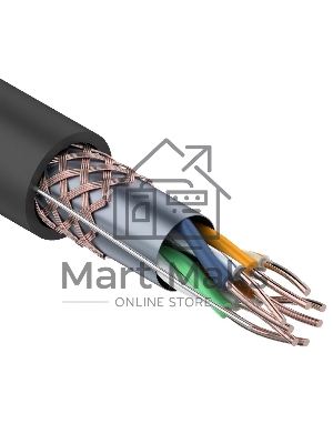 Кабель витая пара Rexant SFTP 4PR 24AWG, CAT5e, наружный (OUTDOOR), бухта 305 м