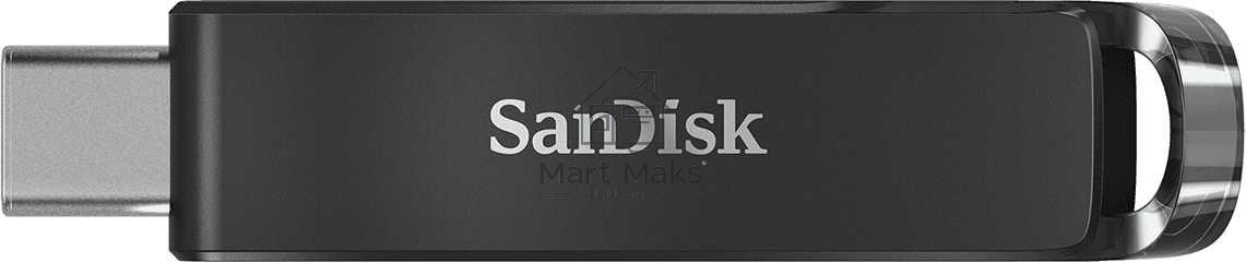 Флешка USB R/W R/W 64GB SanDisk CZ460 Ultra Type-C, USB Type-C, черный