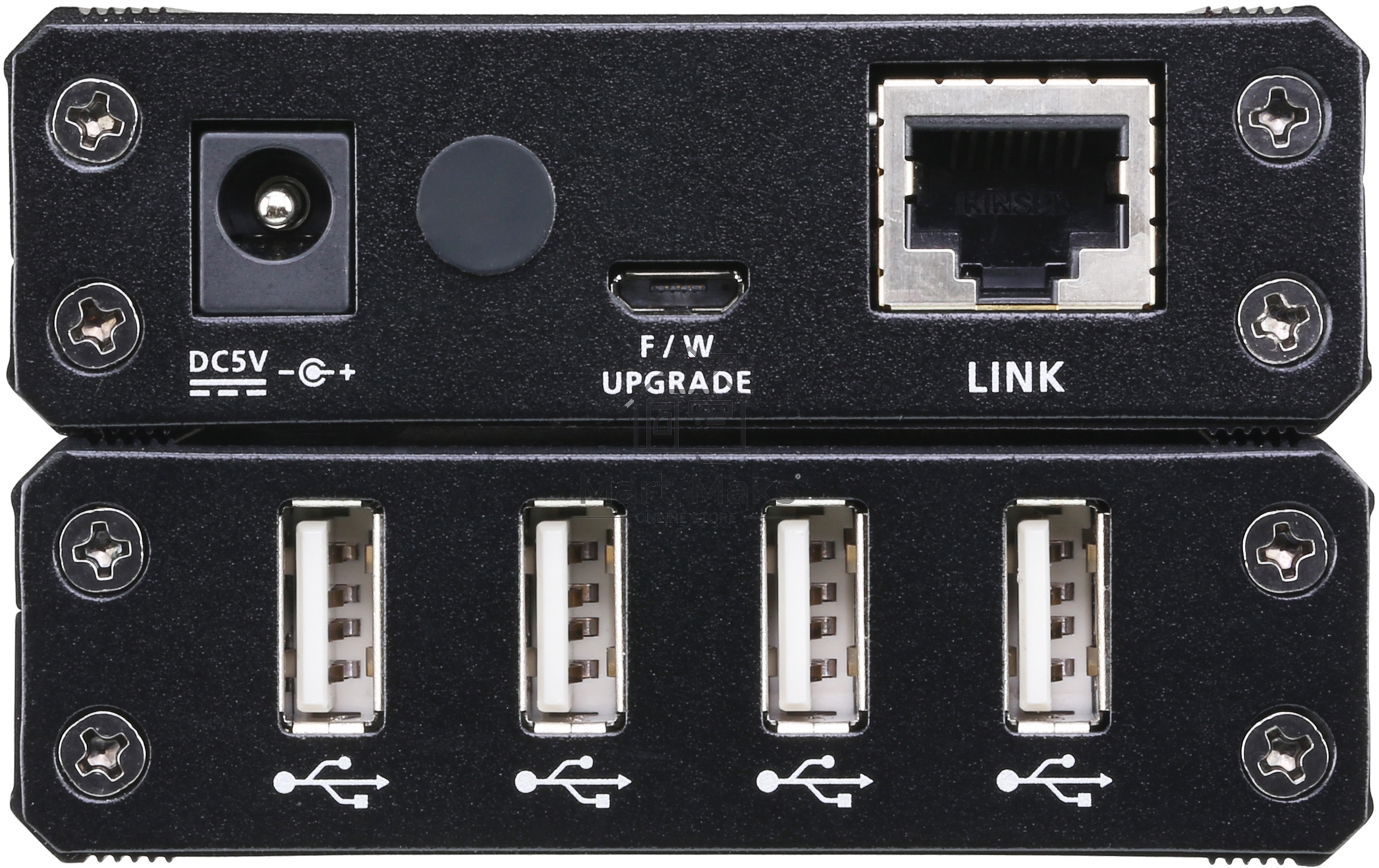 Удлинитель 4-х портовый, USB 2.0, 100 метр., CAT 5 4-port USB 2.0 CAT 5 Extender (100m)