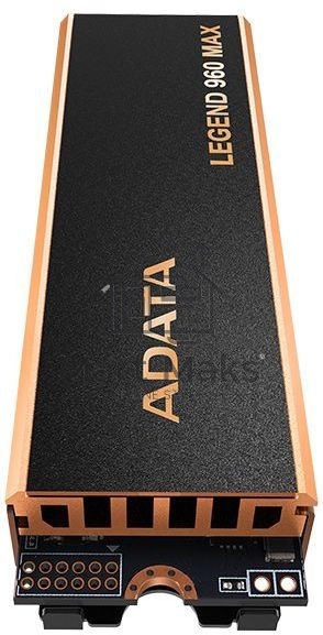Накопитель SSD ADATA LEGEND 960 MAX, 4Tb, M.2 2280, PCIe 4.0 x4, NVMe, R/W 7400/6800, с радиатором