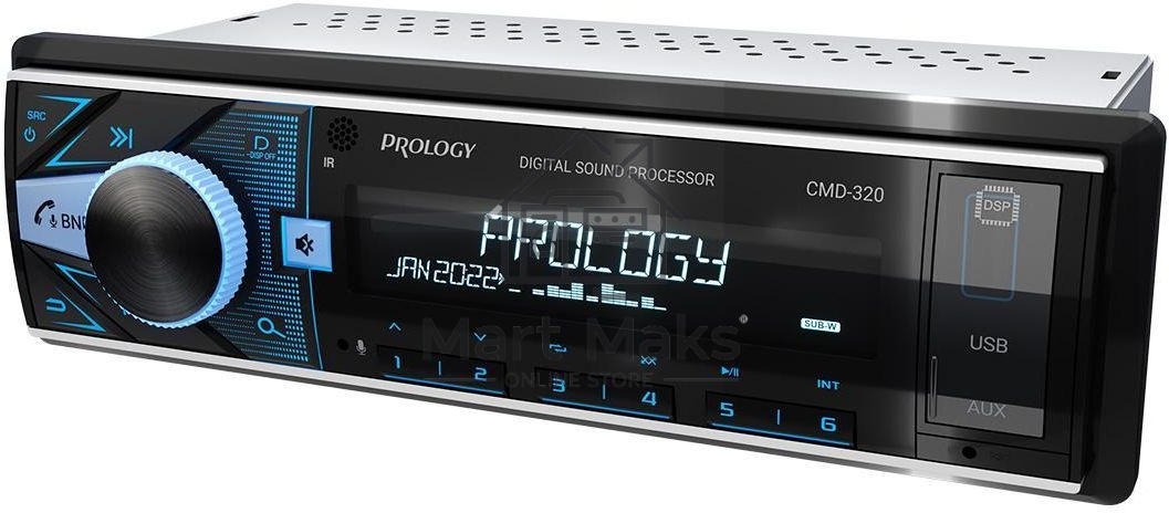 Автомагнитола Prology CMD-320 1DIN 4x55Вт