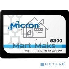 Накопитель SSD Crucial Micron 5300 PRO, 7680Gb, SATA III, R/W 540/520