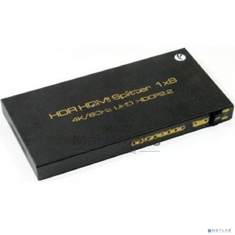 Разветвитель VCOM HDMI Spliitter 1=>8 2.0v, <DD428>