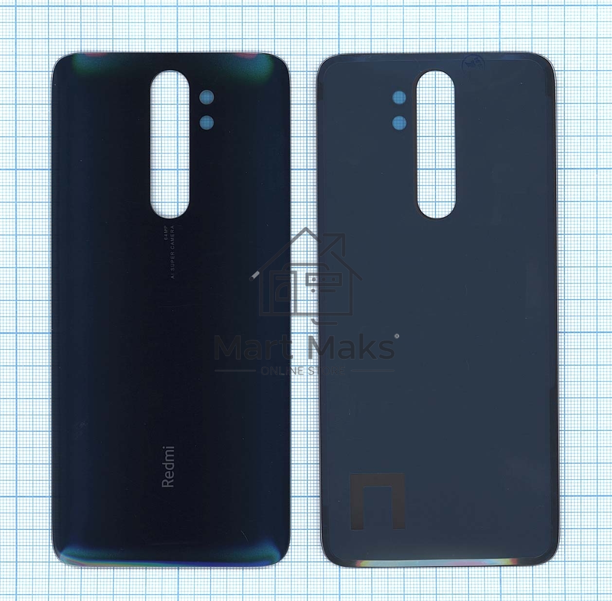 Задняя крышка для Xiaomi Redmi Note 8 Pro зеленая