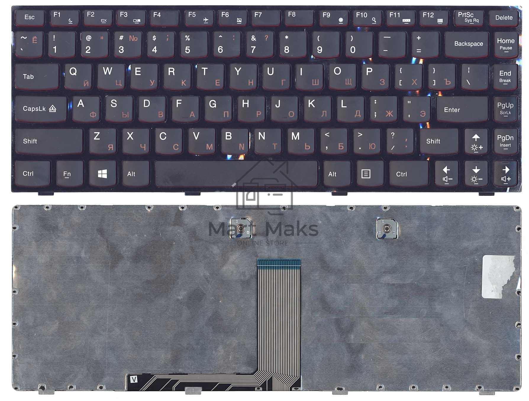 Клавиатура для ноутбука Lenovo IdeaPad Y410P черная