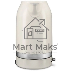 Чайник электрический KitchenAid, 1.7 л, регулировка температуры 50-100 градусов, съемный фильтр от накипи, индикация уровня воды, автоматическое отключение, белый