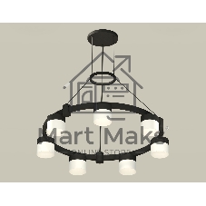 Светильник Ambrella light XR92051604/7 SBK/FR черный песок/белый матовый GX53  (A9205, C9238, N8402)