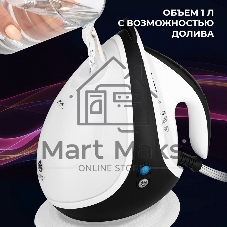 Парогенератор Vitek Metropolis 2431-VT-02 черный/белый, 2600 Вт, 140 г/мин, 220 г/мин, 1000 мл