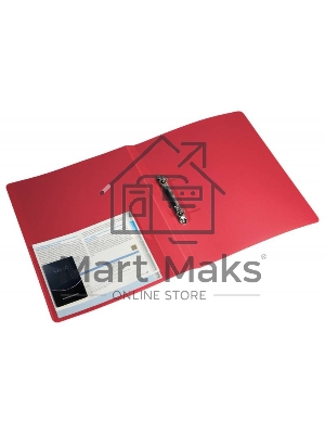 Папка на 2-х кольцах Бюрократ -0827/2RRED A4, пластик, 0.7мм корешок 27мм, внутренний и торцевой карман, красный Папка на 2-х кольцах Бюрократ -0827/2RRED A4, пластик, 0.7мм корешок 27мм, внутренний и торцевой карман, красный