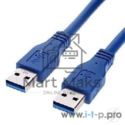 Кабель Gembird/Cablexpert Pro CCP-USB3-AMAM-1M, AM/AM, 1м, экран, синий