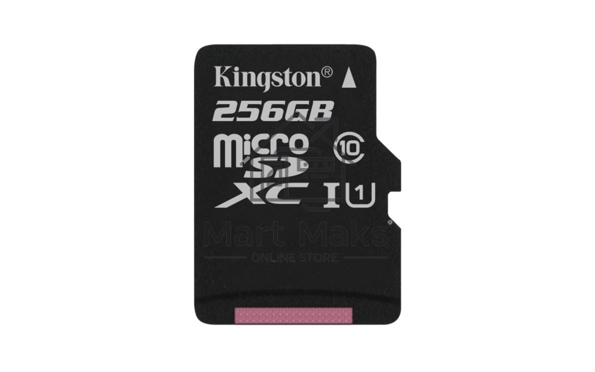 Флеш карта microSDHC 256GB microSDXC Class10 Kingston <SDCS2/256GBSP> UHS-I Canvas Select up to 100MB/s без адапт
