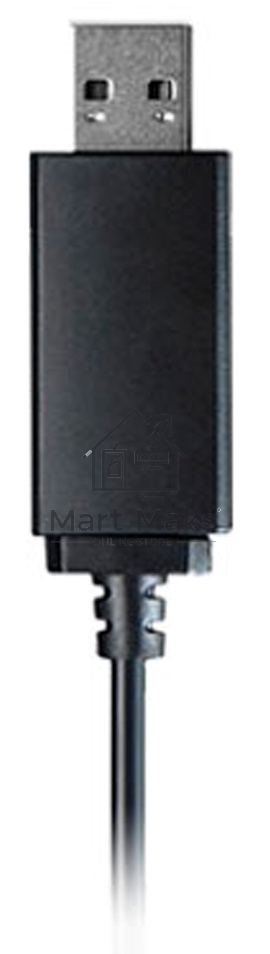 Наушники с микрофоном A4Tech HU-10 черный/белый 2м накладные USB оголовье
