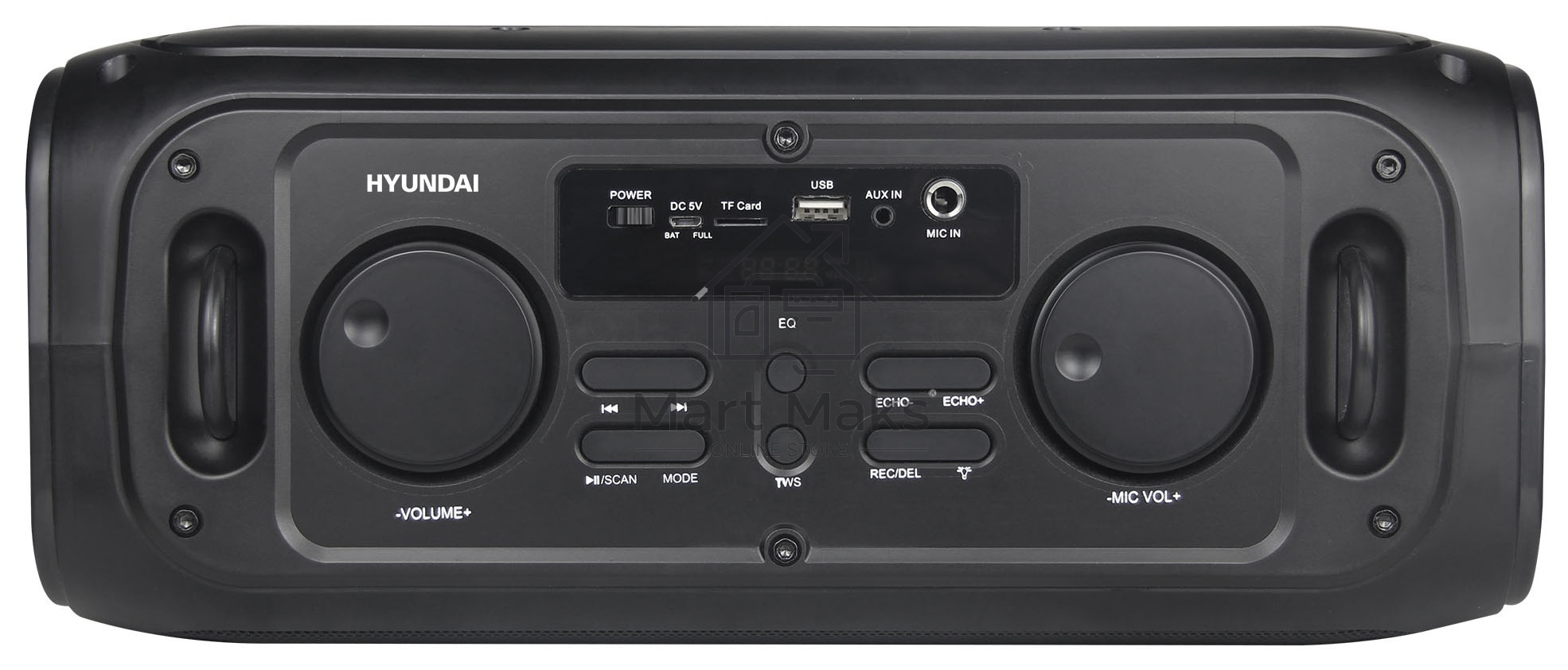 Портативная колонка Hyundai H-PS1030 черный/черный 40 Вт 2.0 BT 10м 3600mAh