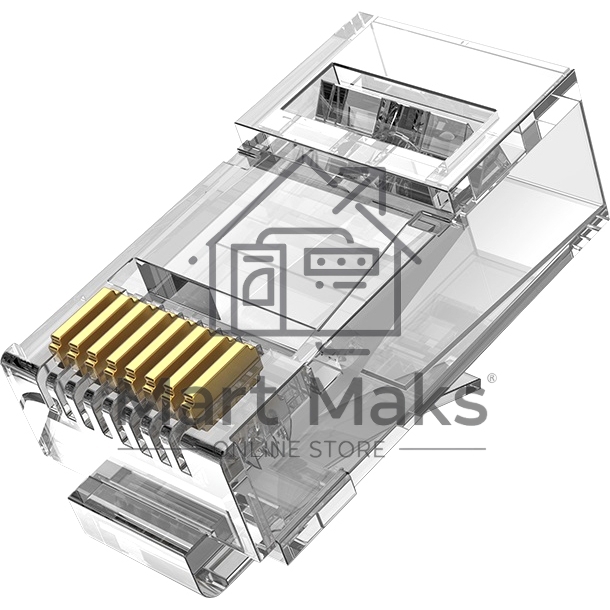 Коннектор Vention RJ45 (8p8c), UTP, cat. 6A, под витую пару (50шт.)