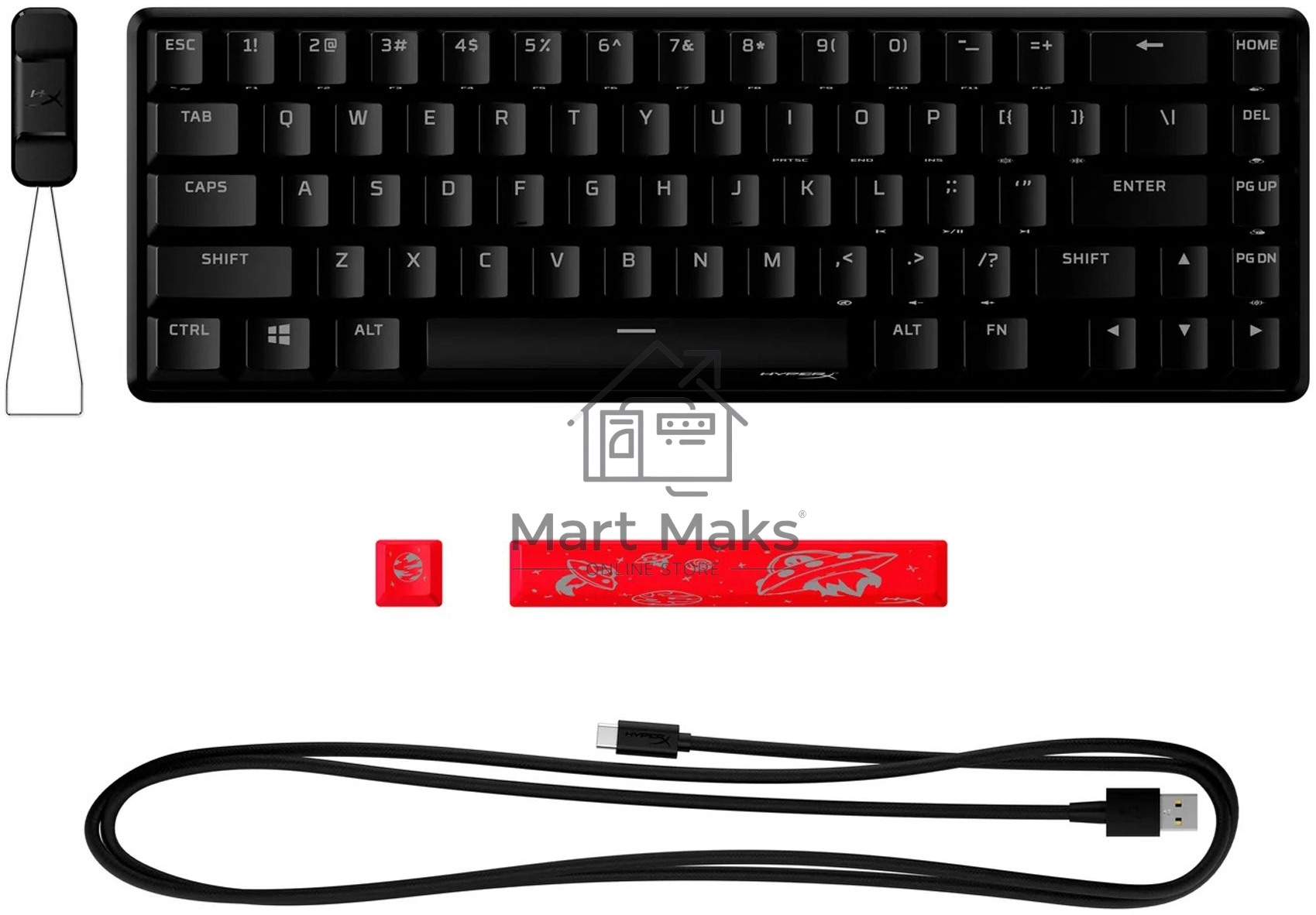 Клавиатура игровая HyperX Alloy Origins 65 (RUS) черный