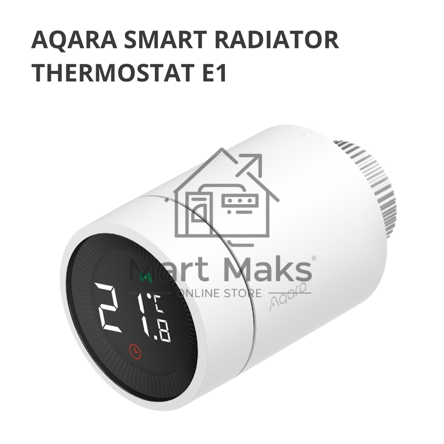 Термоголовка Aqara Smart Radiator Thermostat E1 (SRTS-A01) для радиат. резьбовой