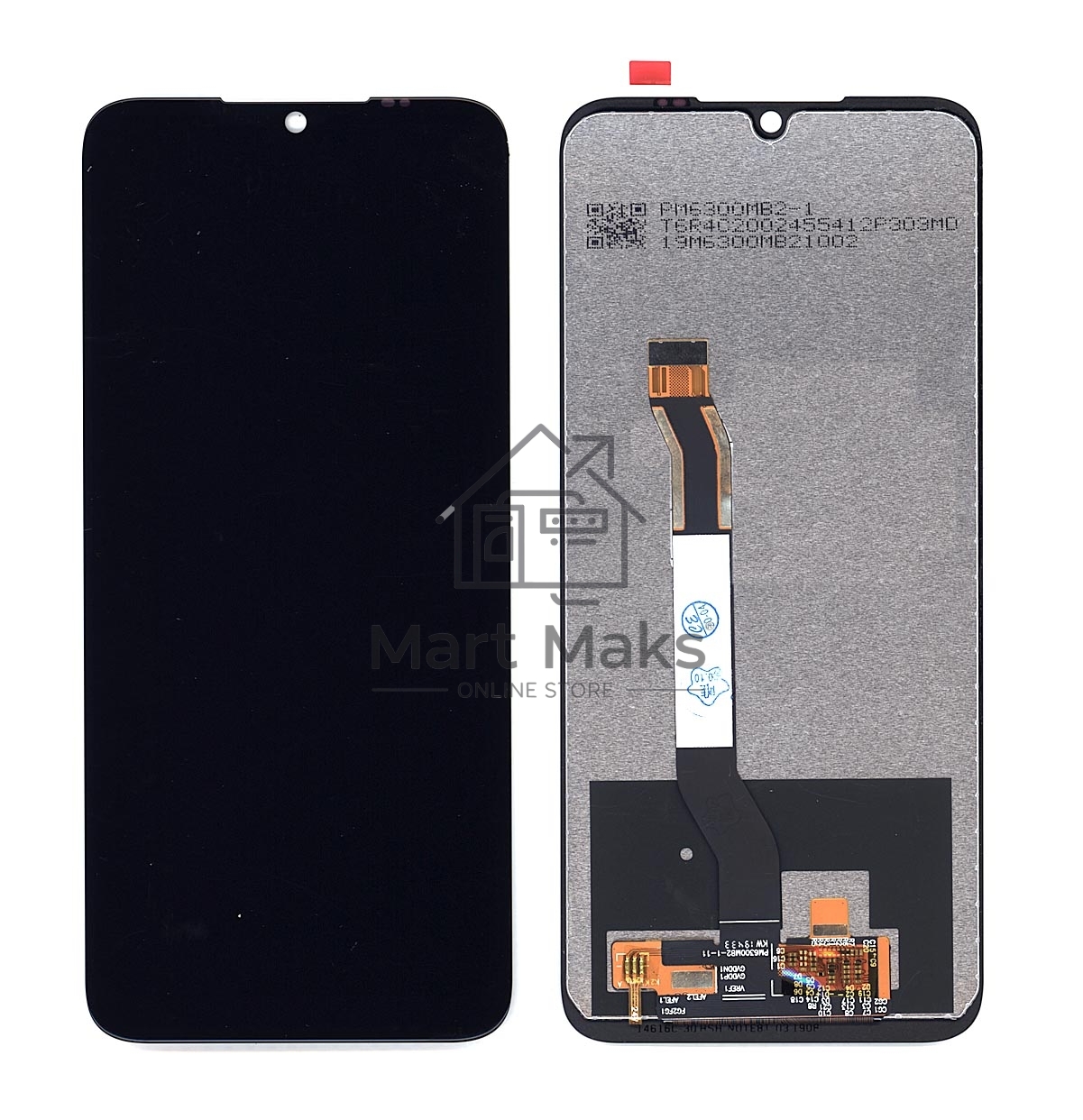 Дисплей для Xiaomi Redmi Note 8T в сборе с тачскрином (small size) черный