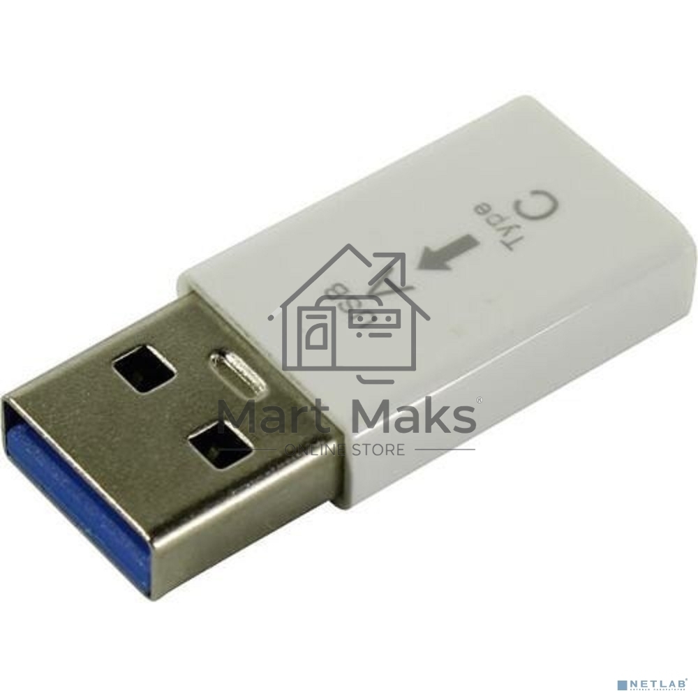 Адаптер KS-is KS-379 USB Type C Female в USB 3.0 белый