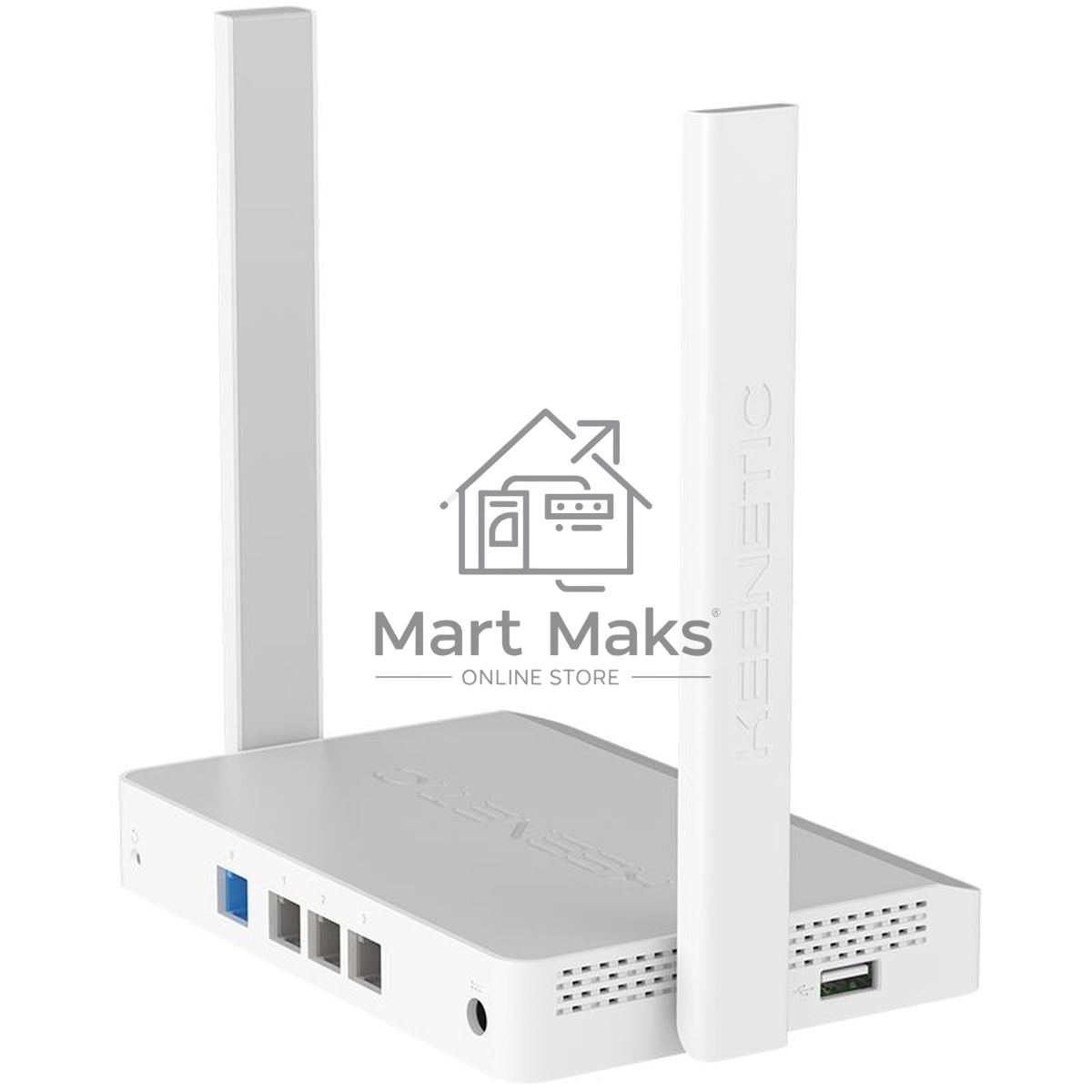 Интернет-центр Keenetic Extra (KN-1714) с Mesh Wi-Fi 5 AC1200, 4-портовым Smart-коммутатором и портом USB