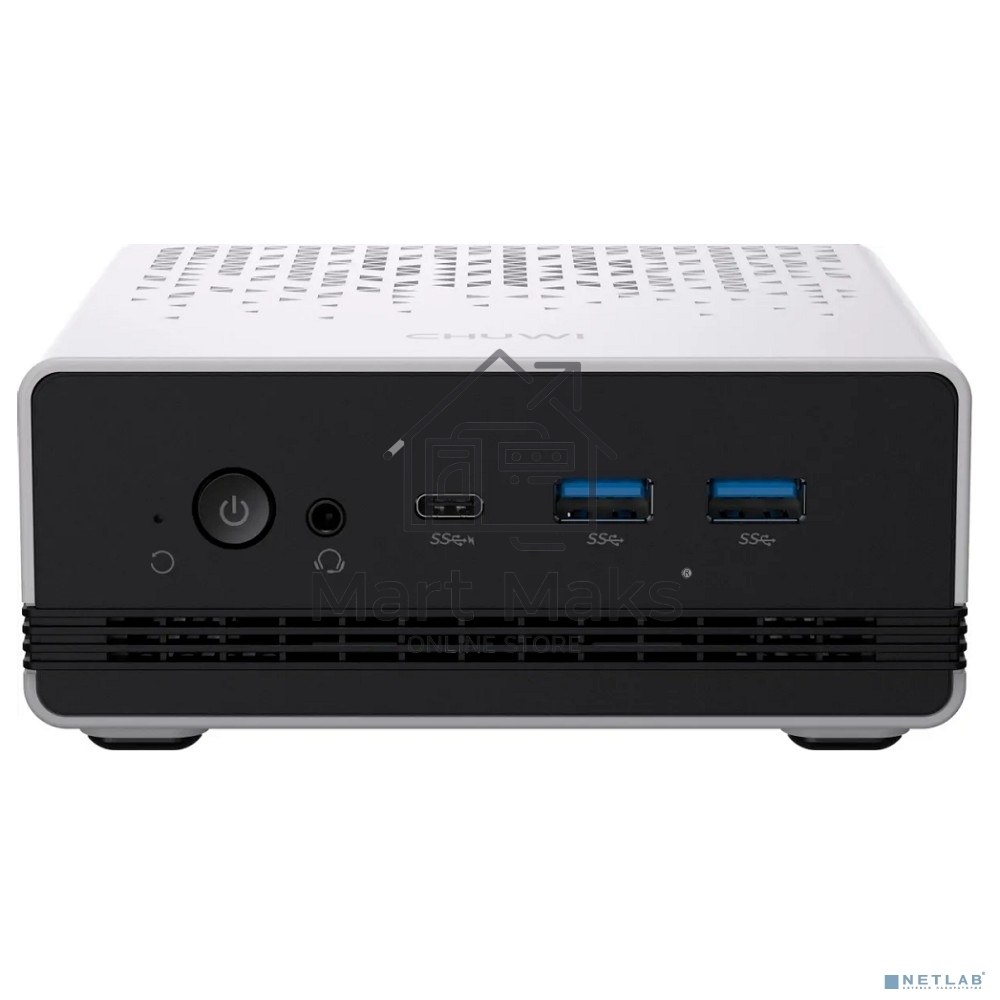 Компьютер Chuwi Ubox  AMD Ryzen 5 6600H(3.3Ghz)/16384Mb/512PCISSDGb/Int:AMD Radeon/BT/WiFi/war 1y/1.35kg/Iron Gray/Win11Pro + DDR5 (SODIMM MAX 64GB)(RAM slot*2)/USB2.0*1/USB3.2G1*3/Type-C*1(DP,PD)/HDMI*1/DP*1/RJ45*2/WIFI6,BT5.