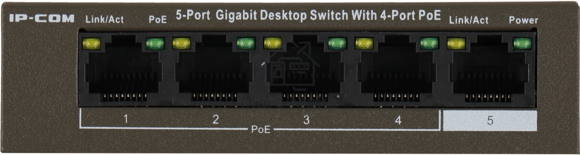 Коммутатор 5PORT 10/100/1000M G1105P-4-63W IP-COM
