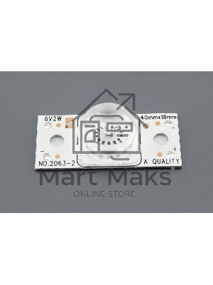 Светодиодная подсветка для телевизоров вогнутая линза 6V 2W