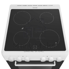 Плита электрическая Maunfeld MEC65CW07 белый, конфорок 4 шт, духовка 60 л, 60 см x 85 см x 60 см